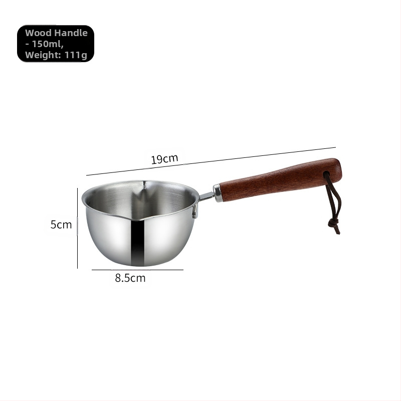 Daoqi 304 roostevabast terasest õli valamise väike pott paksendatud köögi mini piimapott majapidamisõli valamise kuuma õli väike pott hulgimüük