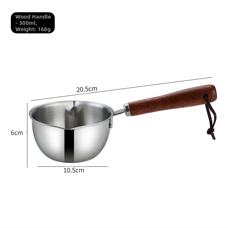 Daoqi 304 roostevabast terasest õli valamise väike pott paksendatud köögi mini piimapott majapidamisõli valamise kuuma õli väike pott hulgimüük