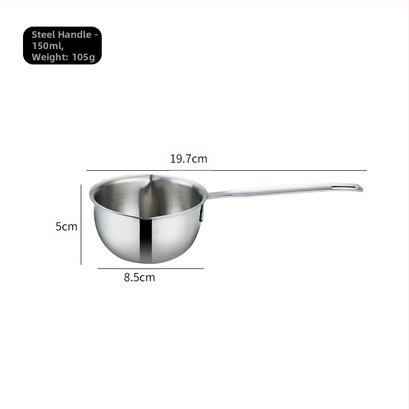 Daoqi 304 roostevabast terasest õli valamise väike pott paksendatud köögi mini piimapott majapidamisõli valamise kuuma õli väike pott hulgimüük