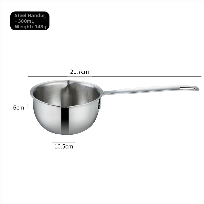 Daoqi 304 roostevabast terasest õli valamise väike pott paksendatud köögi mini piimapott majapidamisõli valamise kuuma õli väike pott hulgimüük