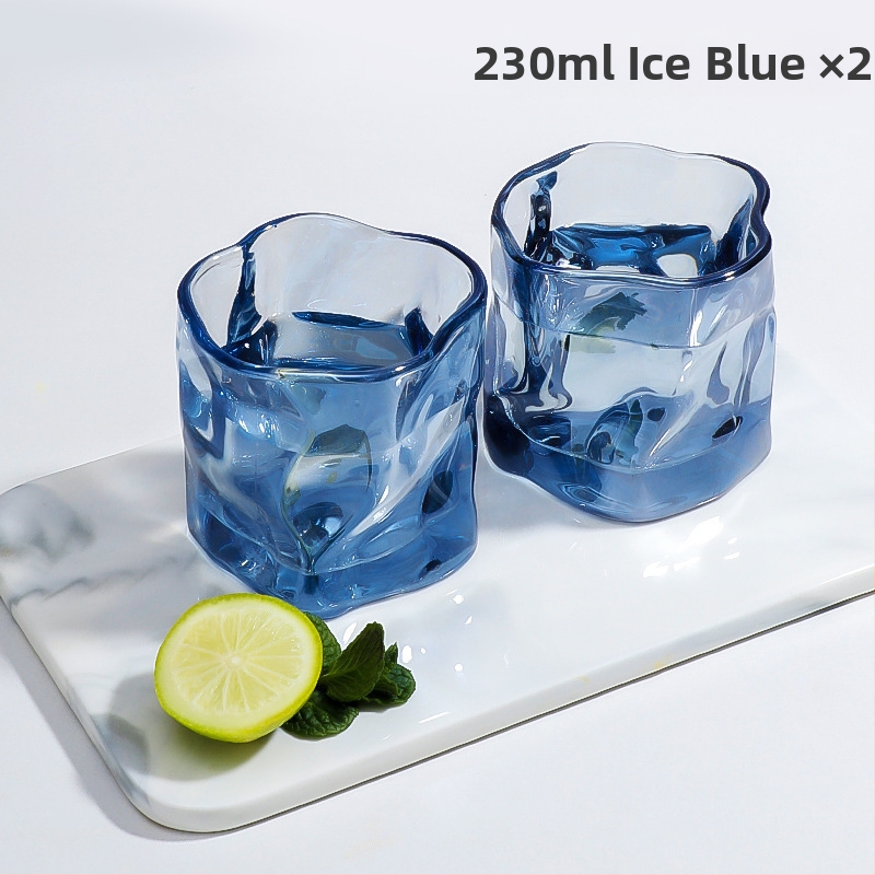 Ebakorrapärane klaasist tass, keerdtass, viski külma veega klaas, puuviljaveini tass, välismaine veini šampanjaklaas, loominguline veiniklaas