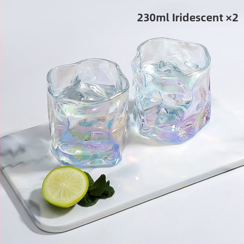 Ebakorrapärane klaasist tass, keerdtass, viski külma veega klaas, puuviljaveini tass, välismaine veini šampanjaklaas, loominguline veiniklaas