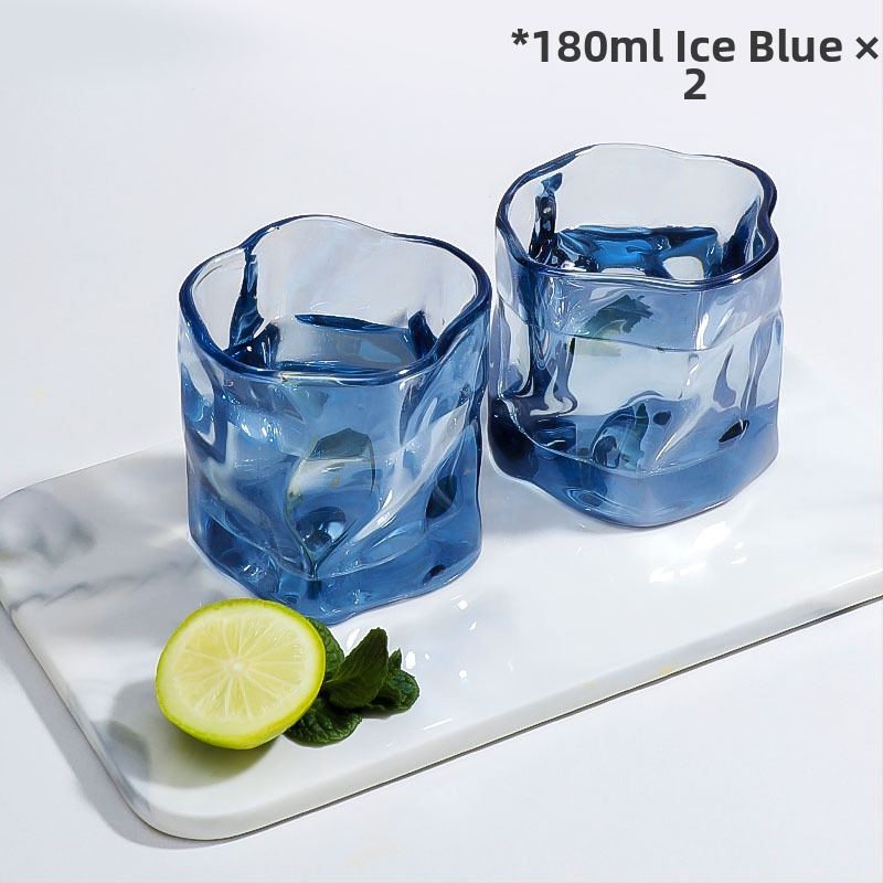 Ebakorrapärane klaasist tass, keerdtass, viski külma veega klaas, puuviljaveini tass, välismaine veini šampanjaklaas, loominguline veiniklaas