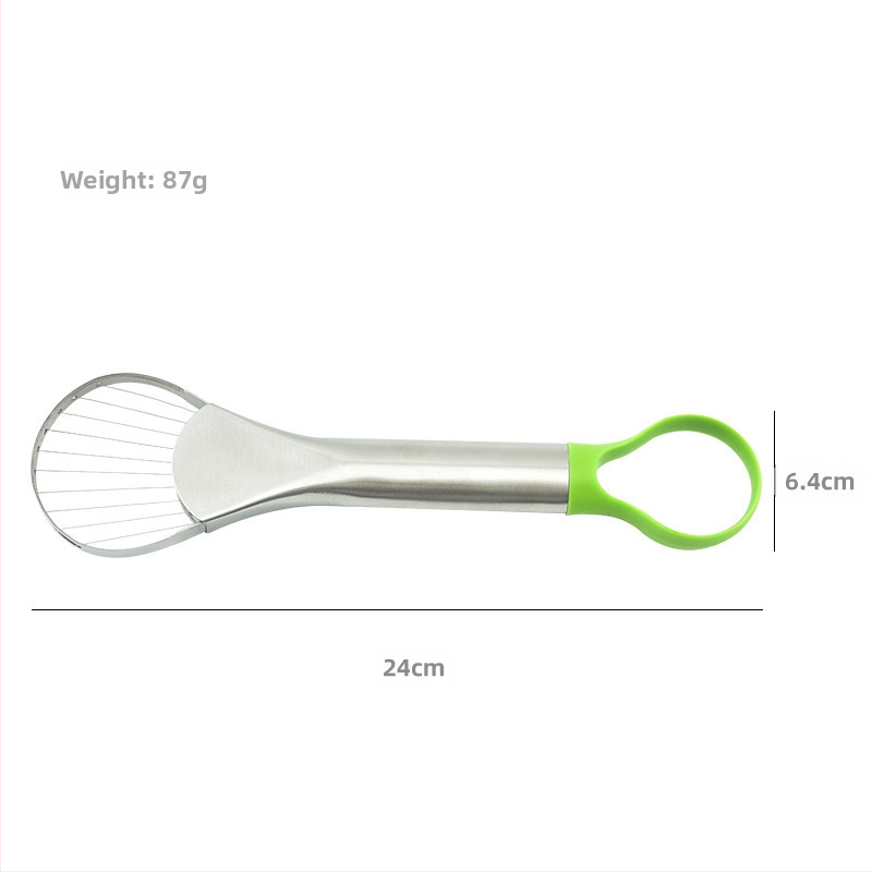 Нож от неръждаема стомана за рязане на авокадо, нож за рязане на плодове от неръждаема стомана, жълта праскова до сърцевината, нож за драконови плодове