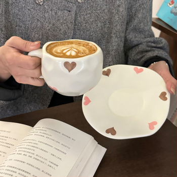 Korea stiilis käsitsi maalitud lilleline käsitsi valmistatud keraamiline kohvitass, piiriülene väärtuslik hommikusöögitass, lattetass