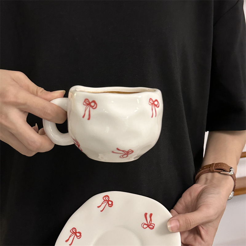 Korea stiilis käsitsi maalitud lilleline käsitsi valmistatud keraamiline kohvitass, piiriülene väärtuslik hommikusöögitass, lattetass