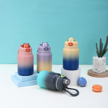 Θερμός μεγάλης χωρητικότητας από ανοξείδωτο ατσάλι 316, φορητός βραστήρας για άνδρες και γυναίκες, για υπαίθριες αθλητικές δραστηριότητες, υψηλής χρωματικής αξίας, με διαβάθμιση, για περπάτημα