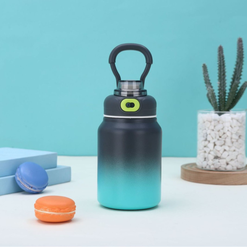 Θερμός μεγάλης χωρητικότητας από ανοξείδωτο ατσάλι 316, φορητός βραστήρας για άνδρες και γυναίκες, για υπαίθριες αθλητικές δραστηριότητες, υψηλής χρωματικής αξίας, με διαβάθμιση, για περπάτημα