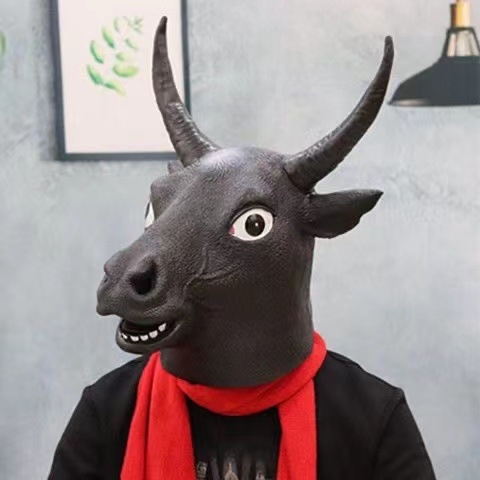 Εργοστάσιο Halloween cosplay Αστείο κεφάλι ζώων Αστεία μάσκα Γλυπτική άμμου Κούνημα Αστεία στηρίγματα Cross Border