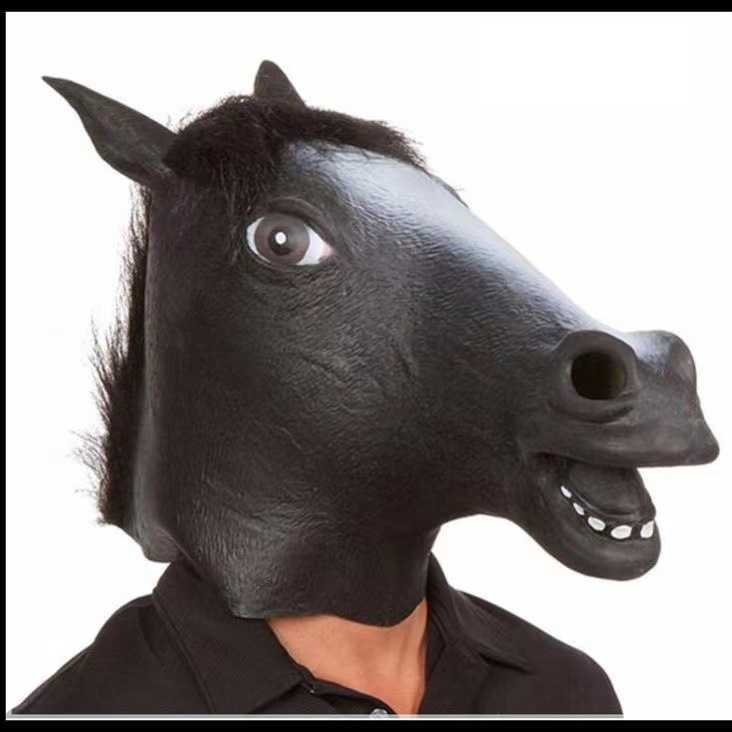 Εργοστάσιο Halloween cosplay Αστείο κεφάλι ζώων Αστεία μάσκα Γλυπτική άμμου Κούνημα Αστεία στηρίγματα Cross Border