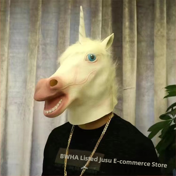 Εργοστάσιο Halloween cosplay Αστείο κεφάλι ζώων Αστεία μάσκα Γλυπτική άμμου Κούνημα Αστεία στηρίγματα Cross Border