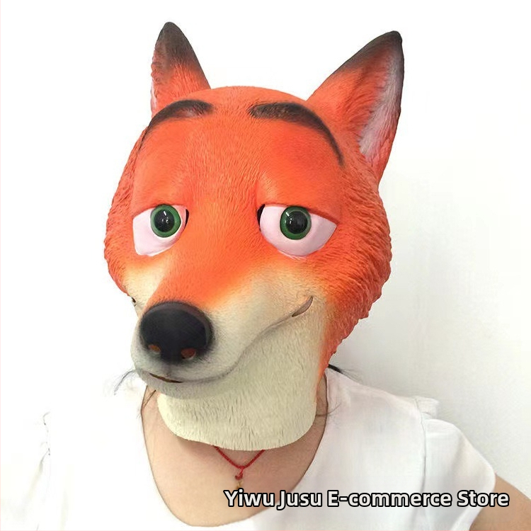 Εργοστάσιο Halloween cosplay Αστείο κεφάλι ζώων Αστεία μάσκα Γλυπτική άμμου Κούνημα Αστεία στηρίγματα Cross Border