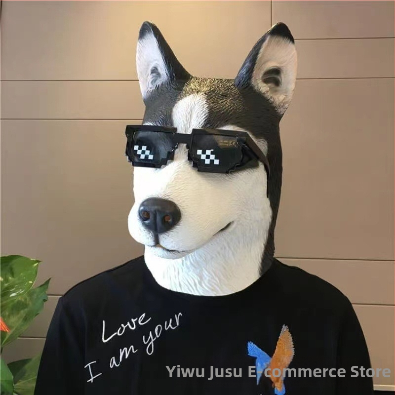 Εργοστάσιο Halloween cosplay Αστείο κεφάλι ζώων Αστεία μάσκα Γλυπτική άμμου Κούνημα Αστεία στηρίγματα Cross Border