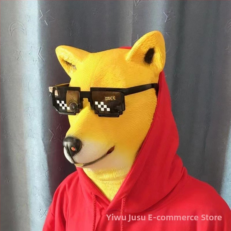 Εργοστάσιο Halloween cosplay Αστείο κεφάλι ζώων Αστεία μάσκα Γλυπτική άμμου Κούνημα Αστεία στηρίγματα Cross Border