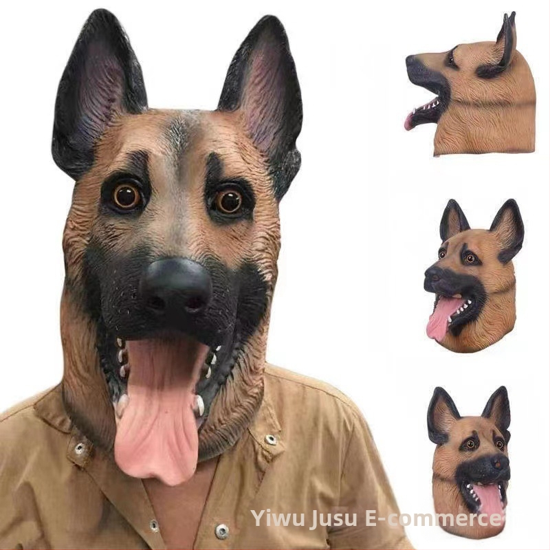 Εργοστάσιο Halloween cosplay Αστείο κεφάλι ζώων Αστεία μάσκα Γλυπτική άμμου Κούνημα Αστεία στηρίγματα Cross Border