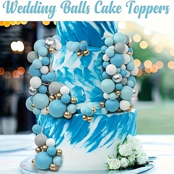 115 броя мини балони със златна топка, декорация за торта, костюм „Направи си сам“ за декорация за сватба, рожден ден, атмосфера...