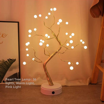 „Amazon“ kalėdinės lemputės, LED mini mažos eglutės lemputės, dekoratyvinės amatų dovanų lemputės namams, darbalaukio stalui, naktinė lemputė