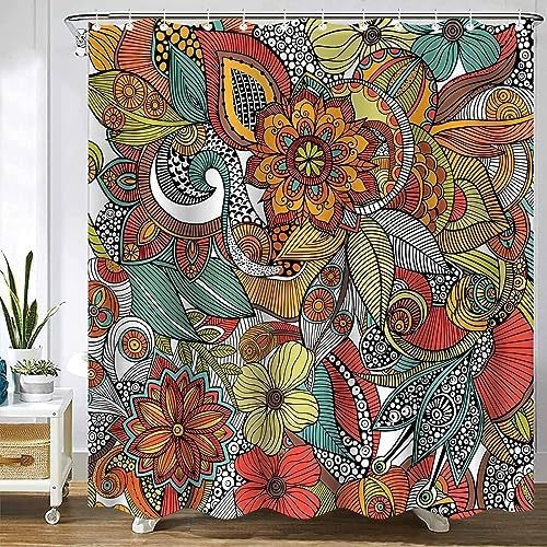 Piiriülene otsetarne dinosauruseteemaline dušikardin, koletislik dušikardin, Jaapani laineteemaline dušikardin, vannitoa kardin, veekindel vahesein