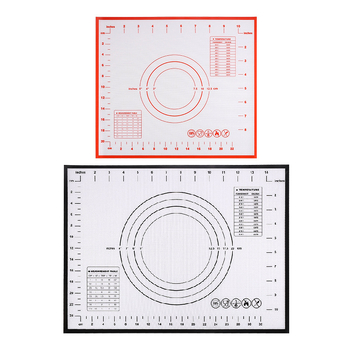 Silikoninis maistinio lygio minkymo kilimėlis virtuvei, buitiniam minkymo kilimėliui, sulankstomam cukrui su rūšiuotais tešlos kepimo įrankiais