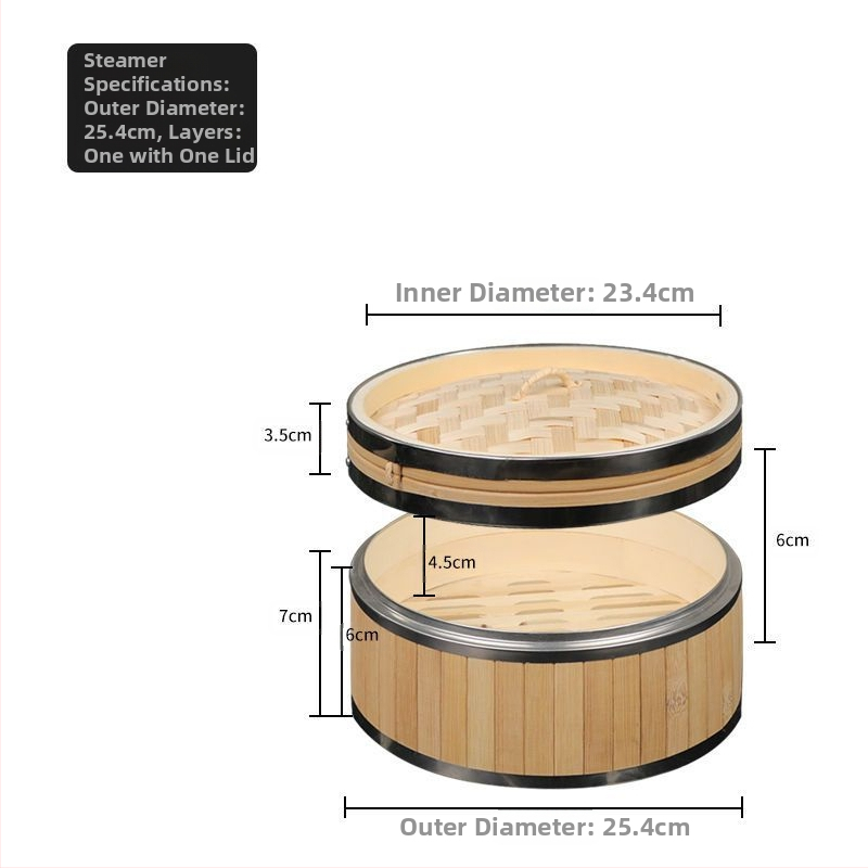 Uus roostevabast terasest servaga auruti süvendatud bambusest auruti terasest rõngaga tugevdatud auruti hotelli kommerts-auruti tehase otsemüük