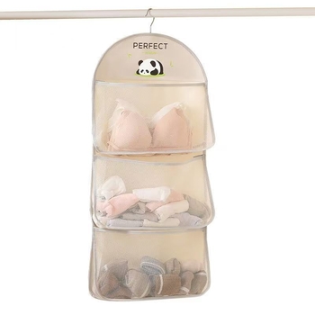 Mitmekihilised panda sokid aluspesu hoiukott võrgust hingav pestav kokkupandav rinnahoidja riided riidekapi ukse tagumine riputuskott