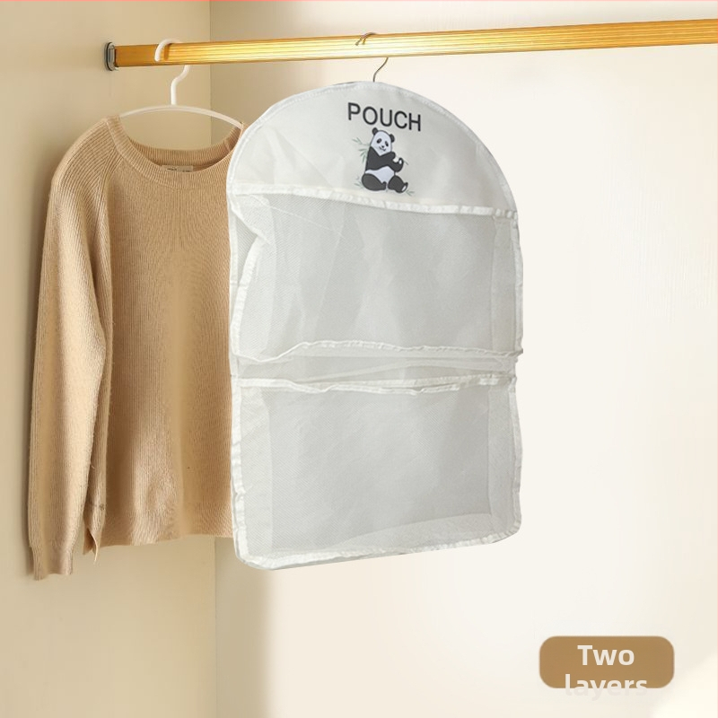 Mitmekihilised panda sokid aluspesu hoiukott võrgust hingav pestav kokkupandav rinnahoidja riided riidekapi ukse tagumine riputuskott