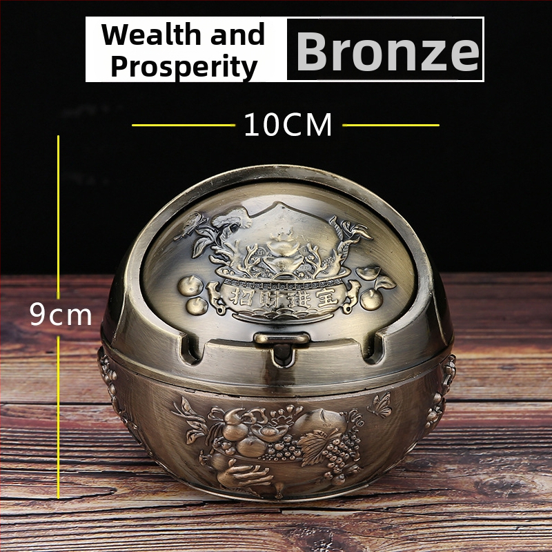 „Ma to Chenggong“ peleninė, namų svetainė, kūrybinga, suasmeninta tendencija, su dangteliu, apsaugančia nuo lakiųjų pelenų, dūmų skonio peleninės papuošimais