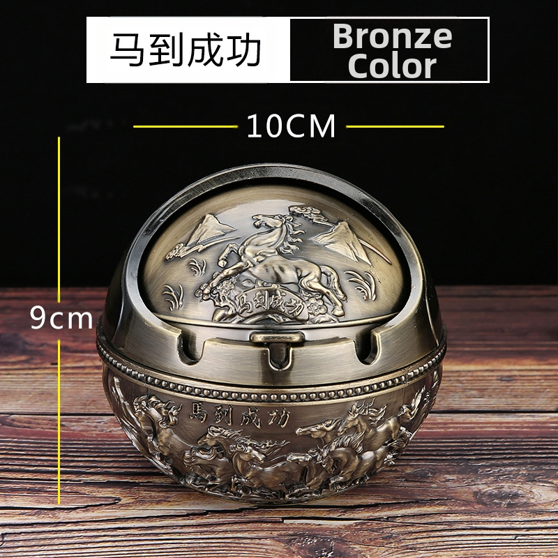 „Ma to Chenggong“ peleninė, namų svetainė, kūrybinga, suasmeninta tendencija, su dangteliu, apsaugančia nuo lakiųjų pelenų, dūmų skonio peleninės papuošimais