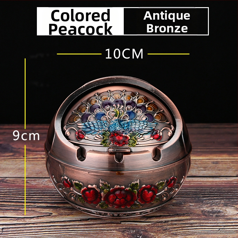 „Ma to Chenggong“ peleninė, namų svetainė, kūrybinga, suasmeninta tendencija, su dangteliu, apsaugančia nuo lakiųjų pelenų, dūmų skonio peleninės papuošimais