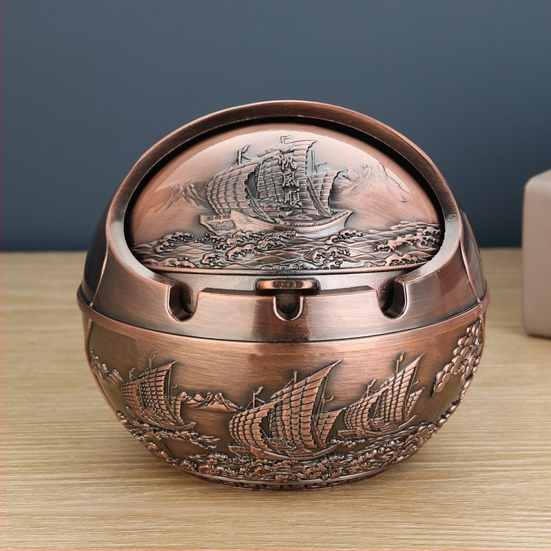 „Ma to Chenggong“ peleninė, namų svetainė, kūrybinga, suasmeninta tendencija, su dangteliu, apsaugančia nuo lakiųjų pelenų, dūmų skonio peleninės papuošimais