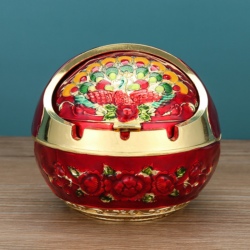 „Ma to Chenggong“ peleninė, namų svetainė, kūrybinga, suasmeninta tendencija, su dangteliu, apsaugančia nuo lakiųjų pelenų, dūmų skonio peleninės papuošimais