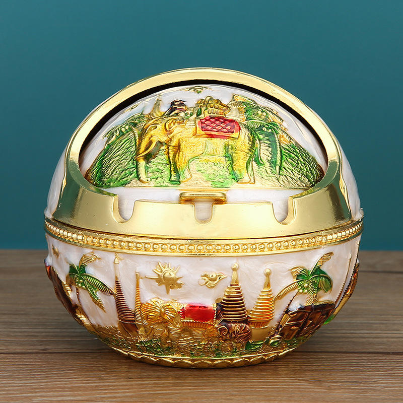 „Ma to Chenggong“ peleninė, namų svetainė, kūrybinga, suasmeninta tendencija, su dangteliu, apsaugančia nuo lakiųjų pelenų, dūmų skonio peleninės papuošimais