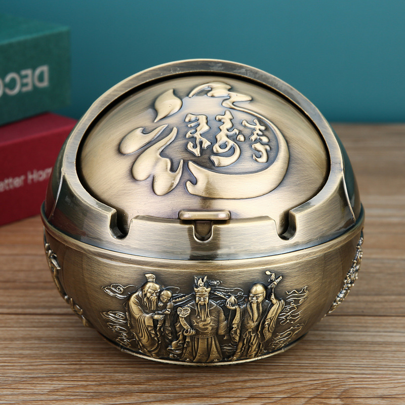 „Ma to Chenggong“ peleninė, namų svetainė, kūrybinga, suasmeninta tendencija, su dangteliu, apsaugančia nuo lakiųjų pelenų, dūmų skonio peleninės papuošimais