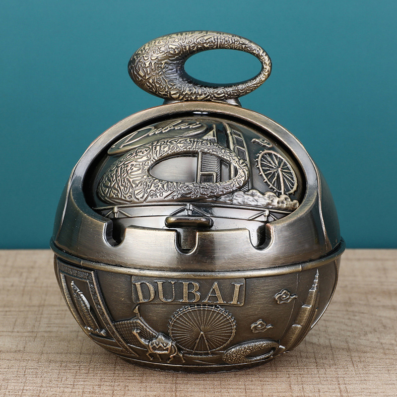 „Ma to Chenggong“ peleninė, namų svetainė, kūrybinga, suasmeninta tendencija, su dangteliu, apsaugančia nuo lakiųjų pelenų, dūmų skonio peleninės papuošimais