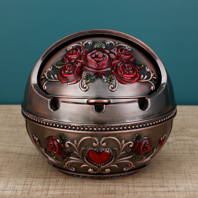 „Ma to Chenggong“ peleninė, namų svetainė, kūrybinga, suasmeninta tendencija, su dangteliu, apsaugančia nuo lakiųjų pelenų, dūmų skonio peleninės papuošimais