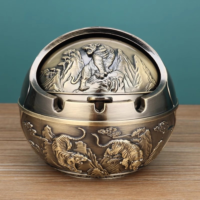 „Ma to Chenggong“ peleninė, namų svetainė, kūrybinga, suasmeninta tendencija, su dangteliu, apsaugančia nuo lakiųjų pelenų, dūmų skonio peleninės papuošimais