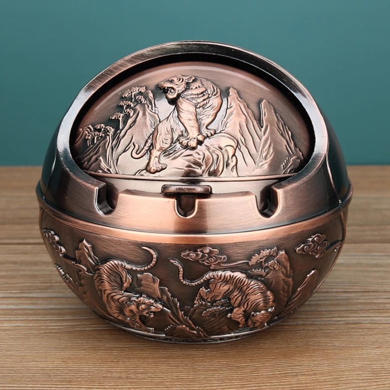 „Ma to Chenggong“ peleninė, namų svetainė, kūrybinga, suasmeninta tendencija, su dangteliu, apsaugančia nuo lakiųjų pelenų, dūmų skonio peleninės papuošimais