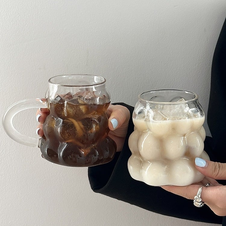 Szőlőpohár személyre szabott kávéscsésze hőálló boroszilikát öv tejes latte csésze vízpohár gyümölcslé pohár