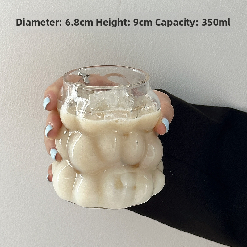 Viinamarjaklaasist isikupärastatud kohvitass, kuumakindel borosilikaatvööga piimalattetass, veetass, mahlaklaas