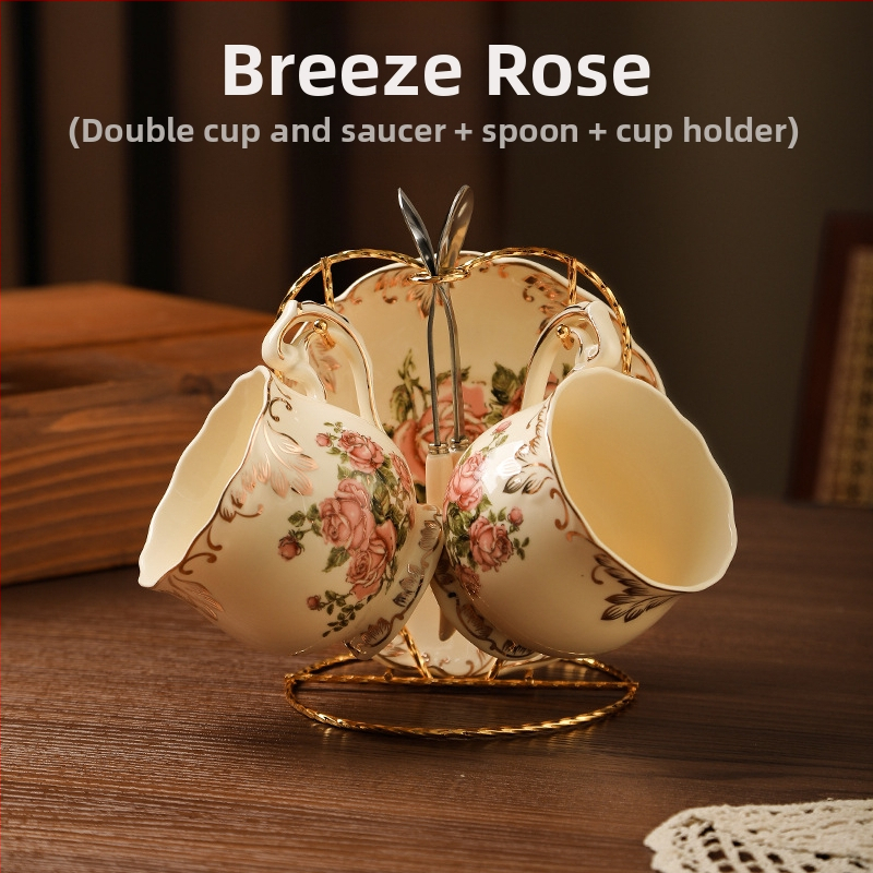 Europietiško stiliaus kavos puodelis, tinkantis mažam prabangiam buitiniam popietės arbatos puodeliui, aukštos kokybės keraminis kavos puodelis ir lėkštutė