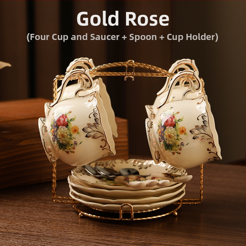 Europietiško stiliaus kavos puodelis, tinkantis mažam prabangiam buitiniam popietės arbatos puodeliui, aukštos kokybės keraminis kavos puodelis ir lėkštutė