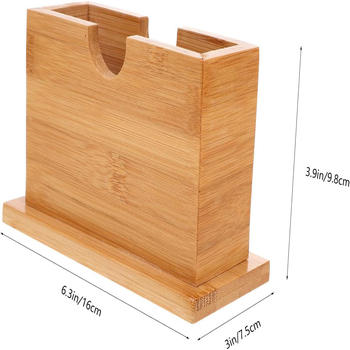 Bambuko servetėlių dėžutė, stalinė servetėlių laikymo dėžutė, viešbučio restorano komercinė namų didmeninė prekyba, kvadratinė medinė servetėlių dėžutė