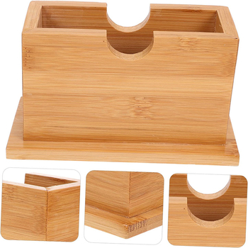 Bambuko servetėlių dėžutė, stalinė servetėlių laikymo dėžutė, viešbučio restorano komercinė namų didmeninė prekyba, kvadratinė medinė servetėlių dėžutė