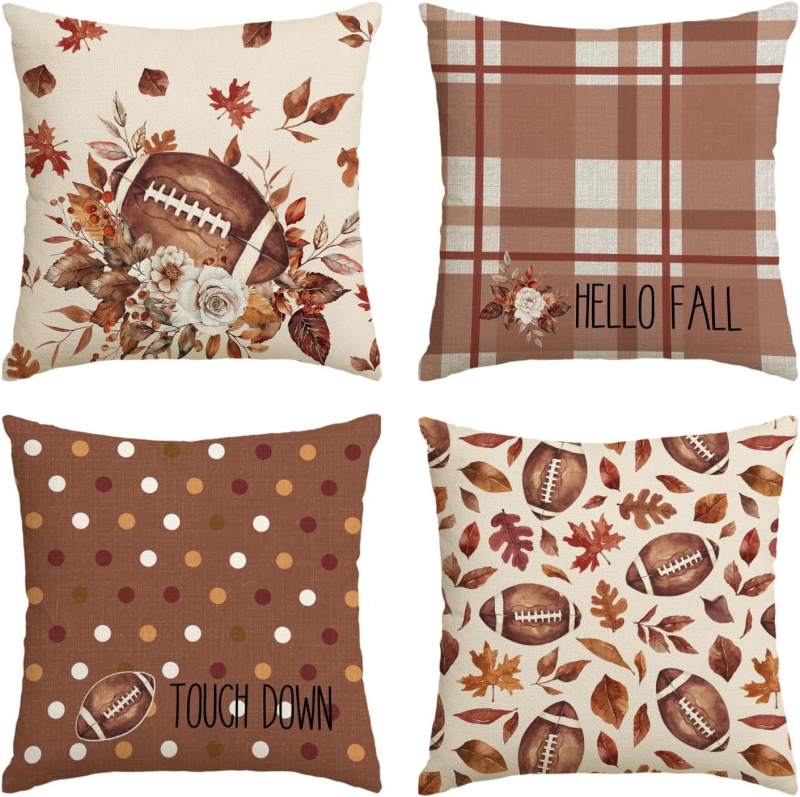 Naujas rudens klevo lapas moliūgas kalakutas pagalvės užvalkalas Padėkos dienos dekoracija svetainės sofos pagalvės sėdynės pagalvėlės užvalkalas
