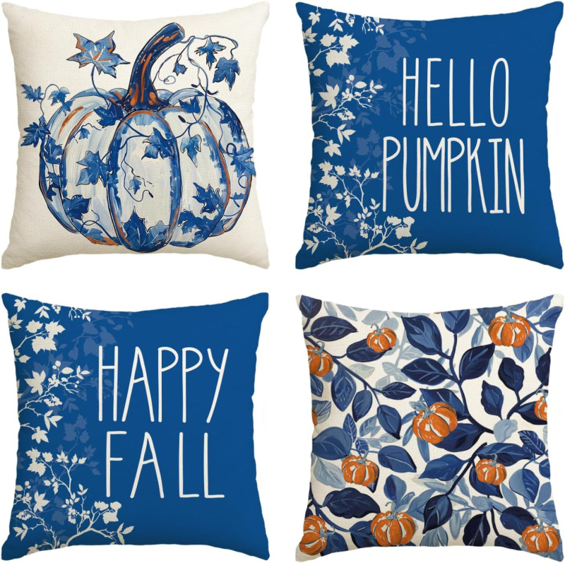 Naujas rudens klevo lapas moliūgas kalakutas pagalvės užvalkalas Padėkos dienos dekoracija svetainės sofos pagalvės sėdynės pagalvėlės užvalkalas