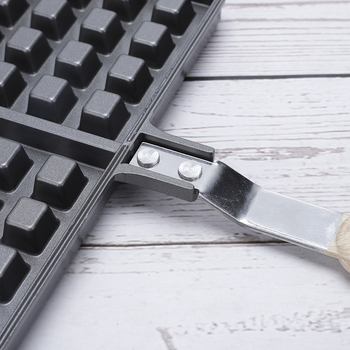 Нова преносима домакинска подвижна форма за гофрети, квадратна незалепваща чугунена търговска форма за гофрети