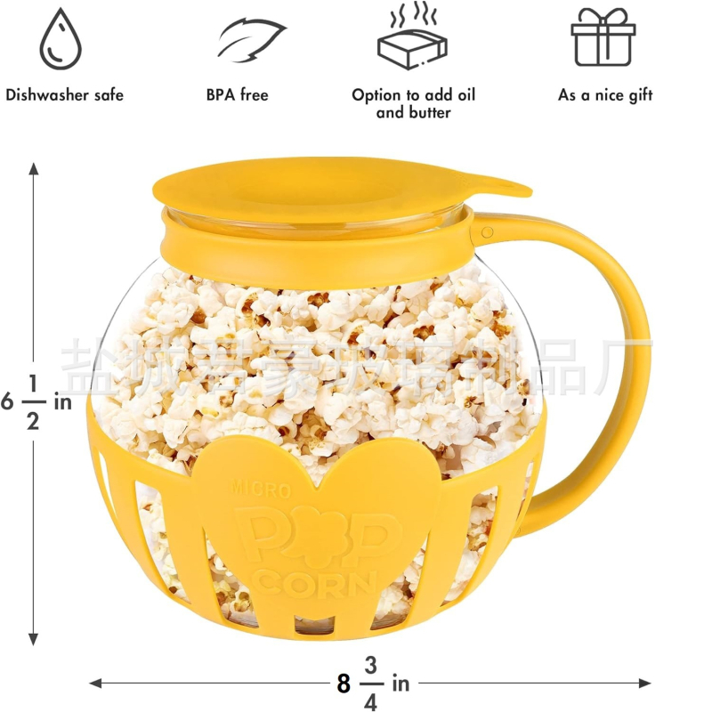Naujo stiliaus talpa 2,66 kv. pėdų namų mikrobangų krosnelė „Micro-Popcorn“ mini naminis kukurūzų spragėsių puodas, skirtas parduoti gamykloje