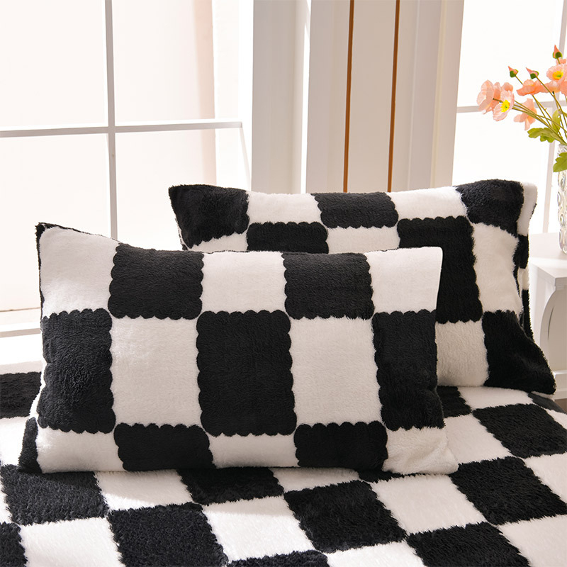 Talvine piimavärvi sametist voodimüts, ühes tükis fliisvoodriga voodikate, kolmeosaline komplekt 2024. aasta uus madratsikaitse, flanellvoodikate