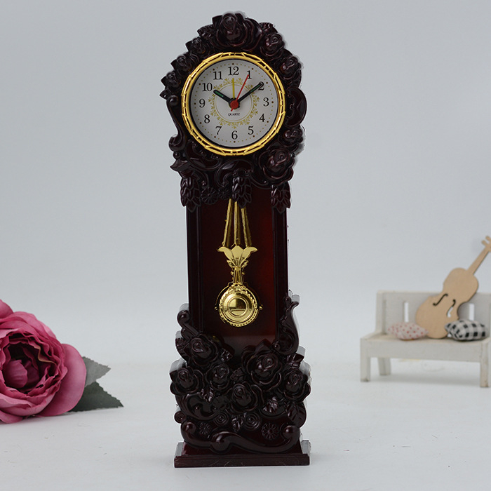 Ceas cu ceas retro cu trandafir, stil european, clasic, creativ, pentru masă, cadouri de companie, export, furnizare Amazon