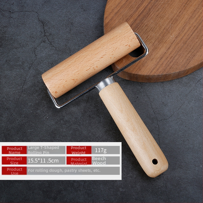 Medžio masyvo kočėlas, koldūnų pagaliukas, kepimo įtaisai, medinis kočėlas, koldūnų oda, buitiniai virtuvės įtaisai